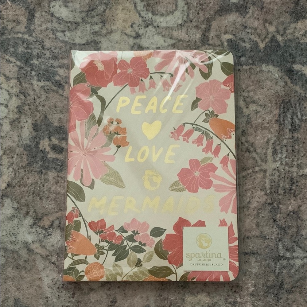 Spartina 449 Floral Notebook - Pink and Green